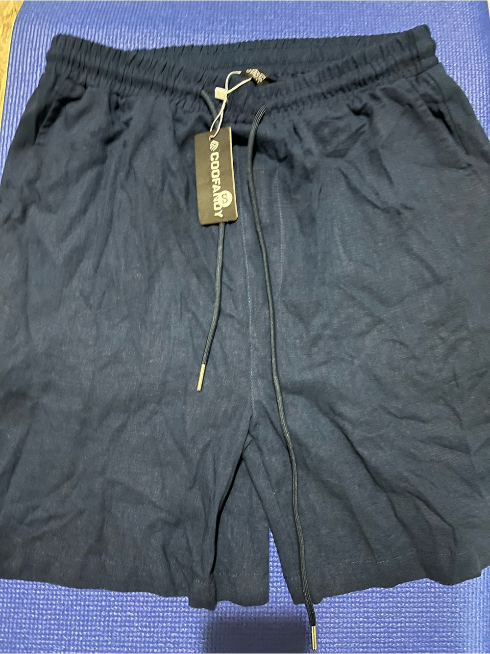 Men's Black Drawstring Shorts